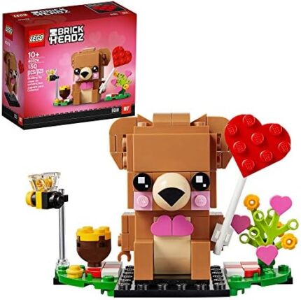LEGO BrickHeadz Valentine's Bear 40379 Building Kit, New 2021 (150 Pieces)
