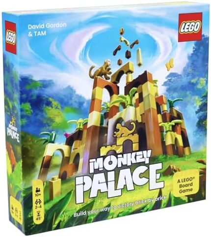 Monkey Palace: A Lego Board Game - Build Your Way to Victory Brick by Brick! Fun Family Brick-Building Game for Kids & Adults, Ages 10+, 2-4 Players, 45 Minute Playtime, Made by Dotted Games