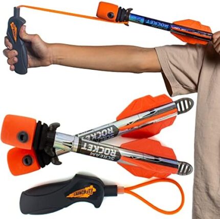 Toy Rocket Launcher for Kids: Easter Basket Stuffers for Teens - Slingshot Rockets Launchers - Best Easter Gifts for Boys & Girls All Ages 8 & Up - Outdoor Toys Gifts for 8 9 10 11 12 13 Year Old Boys