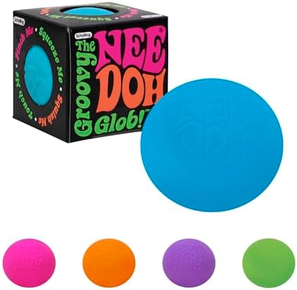 Schylling NeeDoh Original - Sensory Fidget Toy - Assorted Colors - Ages 3 to Adult , 1 Count ( Pack of 1)