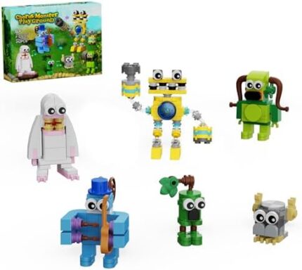 Singing Building Set, Monsters Action Figure Game Toy Collectible Decoration Building Toy, Great Gift for Fans, Boys and Girls 6+ Years Old (242 Pieces)