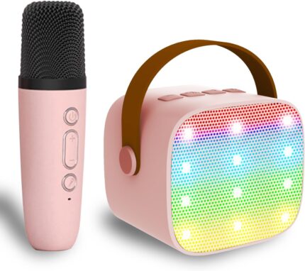 Mini Karaoke Machine for Kids & Adult, 4-12 Years Old Girls Christmas Birthday Gift for Girls & Boys, Karaoke Toys Gifts for Girls Ages 4, 5, 6, 7, 8, 9, 10, 12 +Year Old Birthday Party